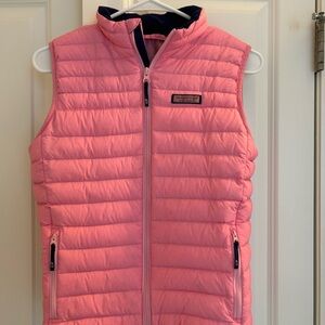 Vineyard Vines Pink Puffer Vest